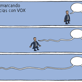 La viñeta de Eneko: 'Marcando distancias'
