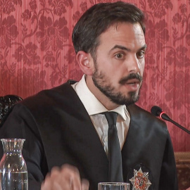 José Ignacio Ocio, abogado del Estado que ha defendido al fiscal general, en su intervención final
