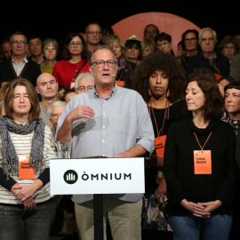 El president d'Òmnium Cultural, Xavier Antich, durant la seva intervenció a la Trobada Nacional a Ripoll.