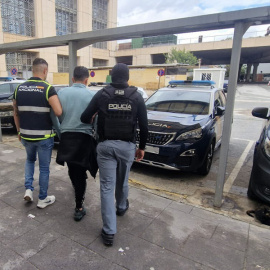 Pipo, en el momento de su detención en Málaga.