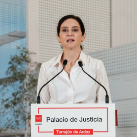 La presidenta de la Comunidad de Madrid, Isabel Díaz Ayuso, inaugura el Palacio de Justicia de Torrejón de Ardoz, a 28 de octubre de 2025, en Torrejón de Ardoz, Madrid (España).