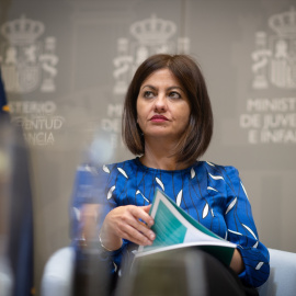 La ministra de Juventud e Infancia, Sira Rego, durante una intervención sobre el proyecto Gran Giro, a 6 de noviembre de 2025, en Madrid (España).