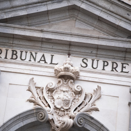 Fachada del Tribunal Supremo durante la segunda jornada del juicio al fiscal general del Estado.