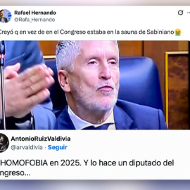 Críticas al tuit de Rafa Hernando.