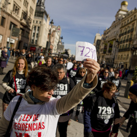 La manifestación en Madrid este sábado para reclamar justicia para las víctimas en las residencias durante la pandemia.