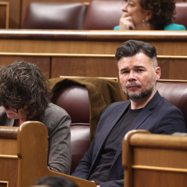 Gabriel Rufián en el Congreso de los Diputados en Madrid.