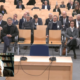 L'expresident Jordi Pujol es connecta per videoconferència al judici celebrat aquest dilluns a l'Audiència Nacional
