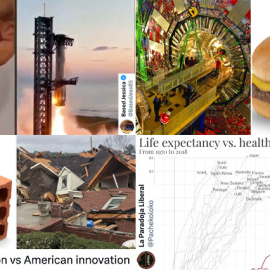 Respuestas al mensaje de una tuitera que comparaba EEUU con Europa.