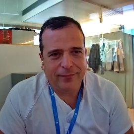 Entrevista en vídeo amb Israel Caro, infermer i referent de vacunes de l'AP de Barcelona de l'ICS.