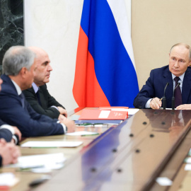 El presidente ruso, Vladimir Putin, durante una reunión.