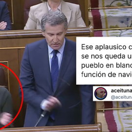 Alberto Núñez Feijóo este miércoles en el Congreso de los Diputados.