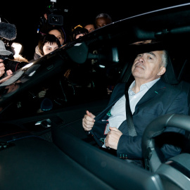 El exsecretario de organización del PSOE Santos Cerdán a su salida de la prisión de Soto del Real.