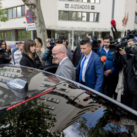 Fotografía de archivo del delegado del Gobierno en la Comunidad de Madrid, Francisco Martín, tras declarar por el ‘caso Begoña Gómez’, en los Juzgados de Plaza de Castilla.