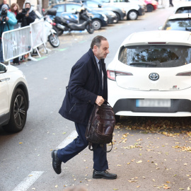 El exministro José Luis Ábalos a su llegada al Tribunal Supremo.