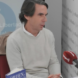El expresidente José María Aznar en el programa de Federico Jiménez Losantos.
