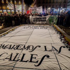 Manifestación universitaria por la educación pública en Madrid