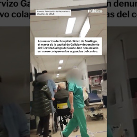 Los usuarios del hospital clínico de Santiago, el mayor de la capital de Galicia y dependiente del Servizo Galego de Saúde, han denunciado un nuevo colapso en las urgencias del centro que habría mantenido a decenas de pacientes esperando durante horas en los pasillos, encamados en camillas o sentados en sillas de ruedas, en una situación que habría vulnerado no sólo su derecho a la asistencia médica sino también su dignidad y su derecho a la intimidad.

Hace 18 años nacimos con un compromiso: hacer un periodismo útil para la sociedad. Solo podemos continuar con esta labor si contamos con el apoyo de personas como tú.

Únete a la comunidad de Público. 18 años no son nada… cuando nos queda tanto por contar. Periodismo incómodo para tiempos difíciles. http://bit.ly/3VylhmD


Periodismo, investigación y compromiso para construir un mundo más igualitario.
¡Suscríbete ya a nuestro canal!: https://bit.ly/2U8nM0q
Visita: https://www.publico.es
Síguenos en Facebook: https://www.facebook.com/diario.publico/
Síguenos en Twitter: https://twitter.com/publico_es
Síguenos en Instagram: https://www.instagram.com/publico.es
Síguenos en TikTok: https://www.tiktok.com/@publico_es
Síguenos en Bluesky: https://bsky.app/profile/publico.es