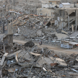 Imagined archivo de edificios destruidos en Gaza.