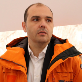 El conseller de la Presidència, Albert Dalmau, a la Fira de Micropobles, que es fa a Torre-serona (Segrià).