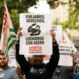 Manifestación por el Día del Trabajador, a 1 de mayo de 2025, en Málaga.