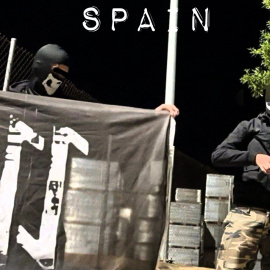 Miembros de la célula española neonazi en una foto publicada en la red social VK.