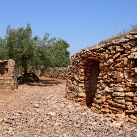 Una barraca de pedra seca, afectada pel PDUAE, al terme municipal de Vila-rodona, a l'Alt Camp