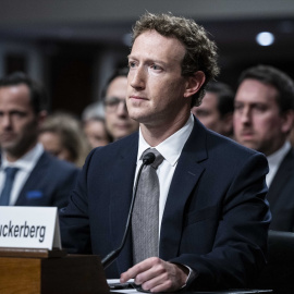 Mark Zuckerberg, en el Senado de EEUU. Archivo.