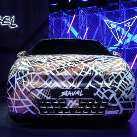 Presentación del vehículo Cupra Raval es el primer modelo 100% eléctrico diseñado y producido en Martorell (Barcelona).