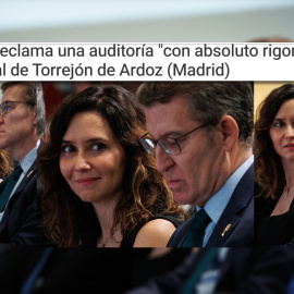 La presidenta madrileña, Isabel Díaz Ayuso, y el líder del PP, Alberto Núñez Feijóo.