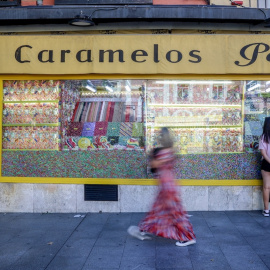 Imagen de una tienda de chucherías en Madrid.
