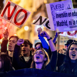 Foto de archivo de la manifestación universitaria por la educación pública en Madrid.