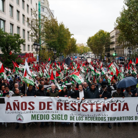 Manifestación ‘50 años de resistencia del pueblo saharaui’, a 15 de noviembre de 2025, en Madri