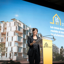 Imagen de archivo de la ministra de Isabel Rodríguez, durante la presentación de la Entidad Estatal de Vivienda.