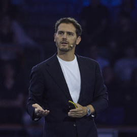 Albert Rivera en el Palacio de Vistalegre en Madrid.