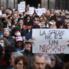 Manifestación por la mejora de la sanidad pública en Madrid.