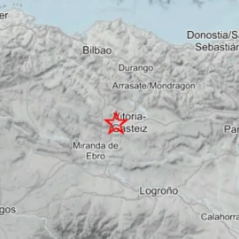 Epicentro del terremoto en la provincia de Álava del lunes 8 de diciembre.