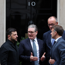Líderes europeos y Zelenski reunidos en Londres, a 8 de diciembre de 2025.