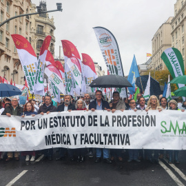 Foto de archivo de la manifestación ‘Todos unidos por un objetivo común: el estatuto propio’, en Madrid.
