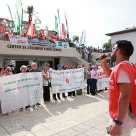Imagen de archivo de una protesta sanitaria en Sevilla.