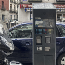 Imagen de un parquímetro.