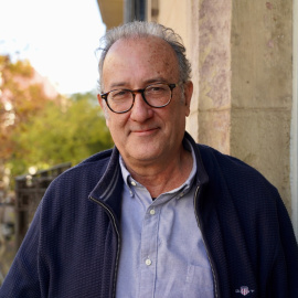 El president d'Òmnium, Xavier Antich, fotografiat durant l'entrevista a la redacció de Públic.