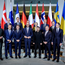 Foto de familia de la cumbre celebrada en Berlín.