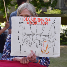 Manifestación por el derecho al aborto.