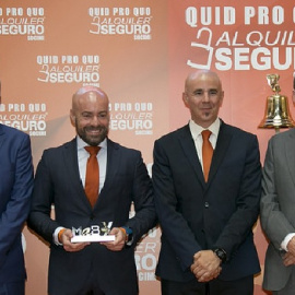 De izda. a dcha., Sergi Gargallo, Gustavo Rossi, Eduardo Fresno y Antonio Carroza, antes de las disputas legales.