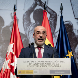 El delegado del Gobierno en la Comunidad de Madrid, Francisco Martín Aguirre, durante un acto en Madrid.