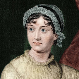 La escritora Jane Austen, autora de Orgullo y prejuicio y Sentido y sensibilidad.