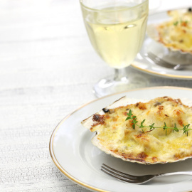 Receta de 'Coquilles saint jacques'.