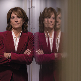 Dolores Delgado durante su entrevista con Público.