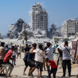 Imagen de archivo de un ataque aéreo israelí en la ciudad de Gaza.