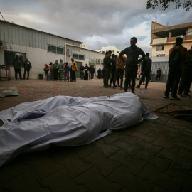 Imagen de archivo varios fallecidos tras un ataque aéreo israelí en Gaza.